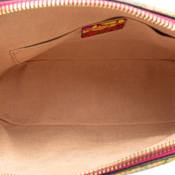 Gucci Horsebit Ken Scott Flower Shoulder Bag Pink Yellow Multicolor - Picture 7 of 8